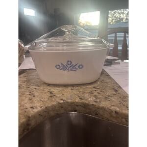 Corning Ware Blue Cornflower 2.5 Qt Casserole Dish with Lid – Vintage P-2½-B